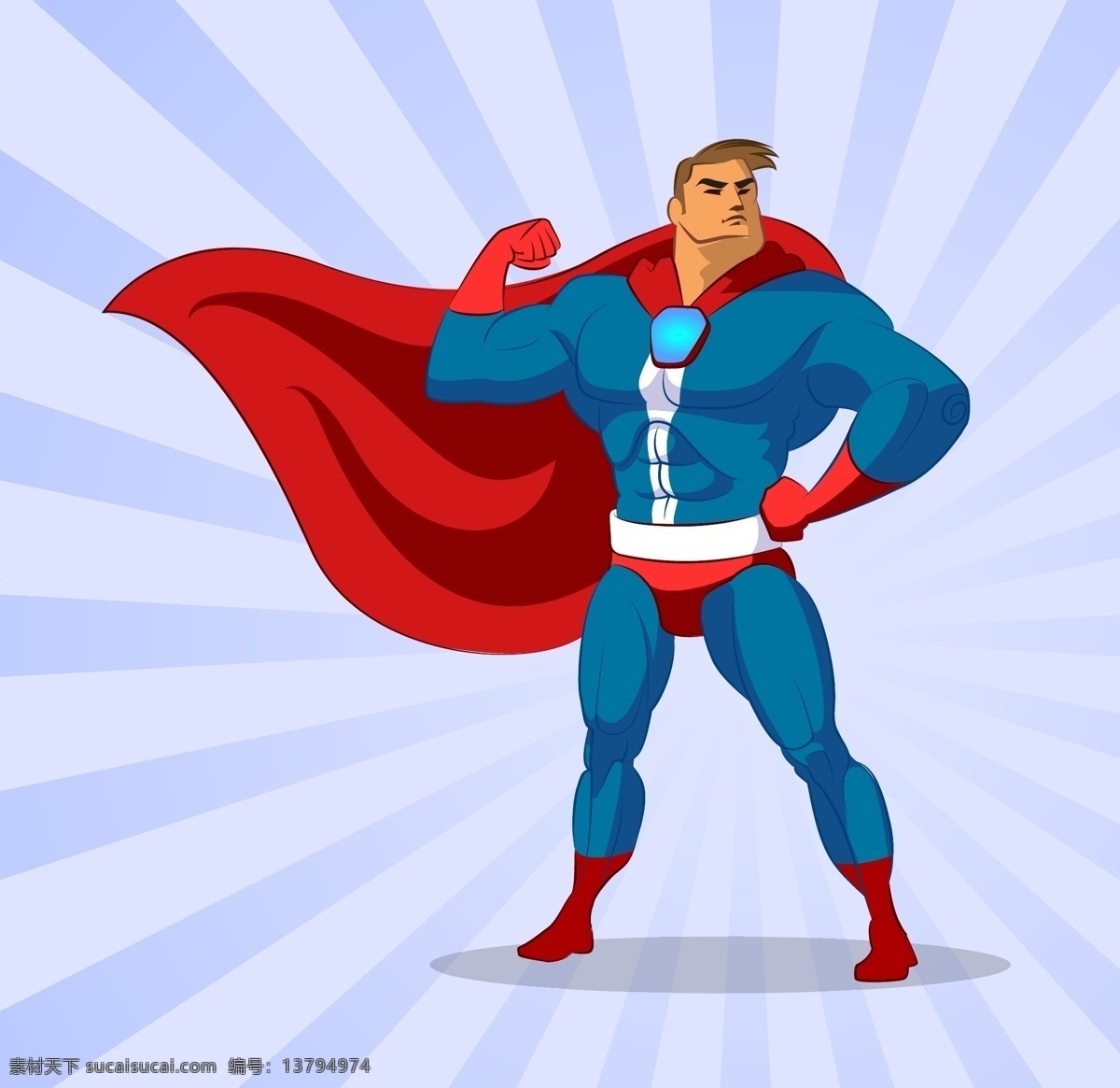 卡通超人插画 卡通超人 超级英雄 动漫英雄 超级英雄漫画 卡通动漫形象 卡通形象 日常生活 矢量人物 矢量素材