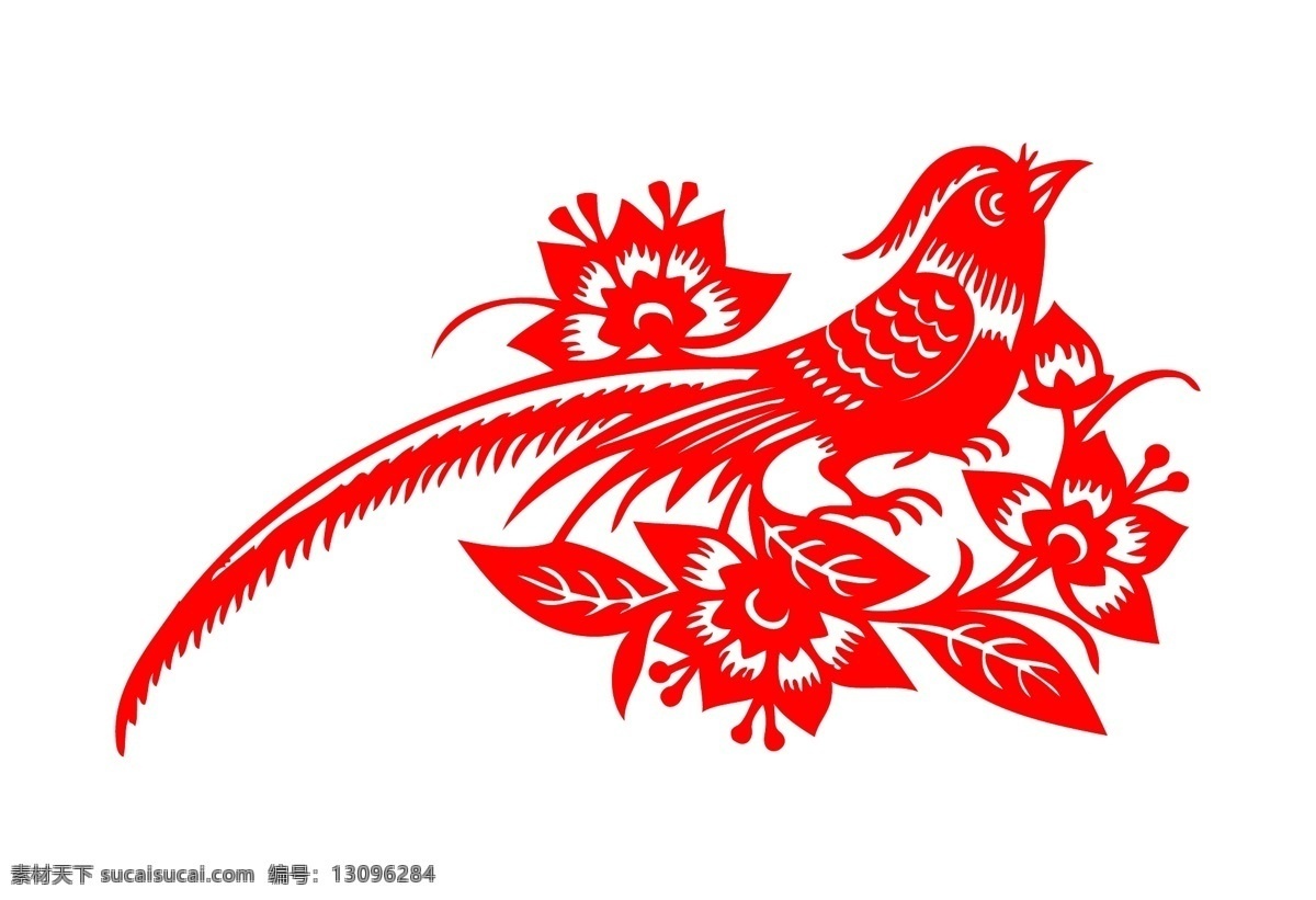 花鸟剪纸 喜庆 喜鹊 中式图案 装饰花纹 矢量图 插画 剪纸艺术 设计图 民俗 传统文化 剪纸作品 文化艺术