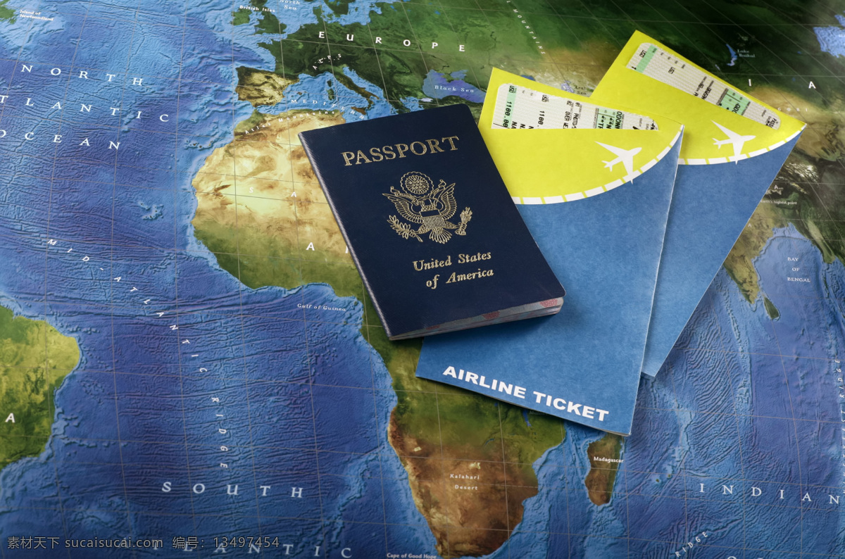旅行 相关 素材图片 地球 护照 机票 高清图片 旅游摄影 摄影图库