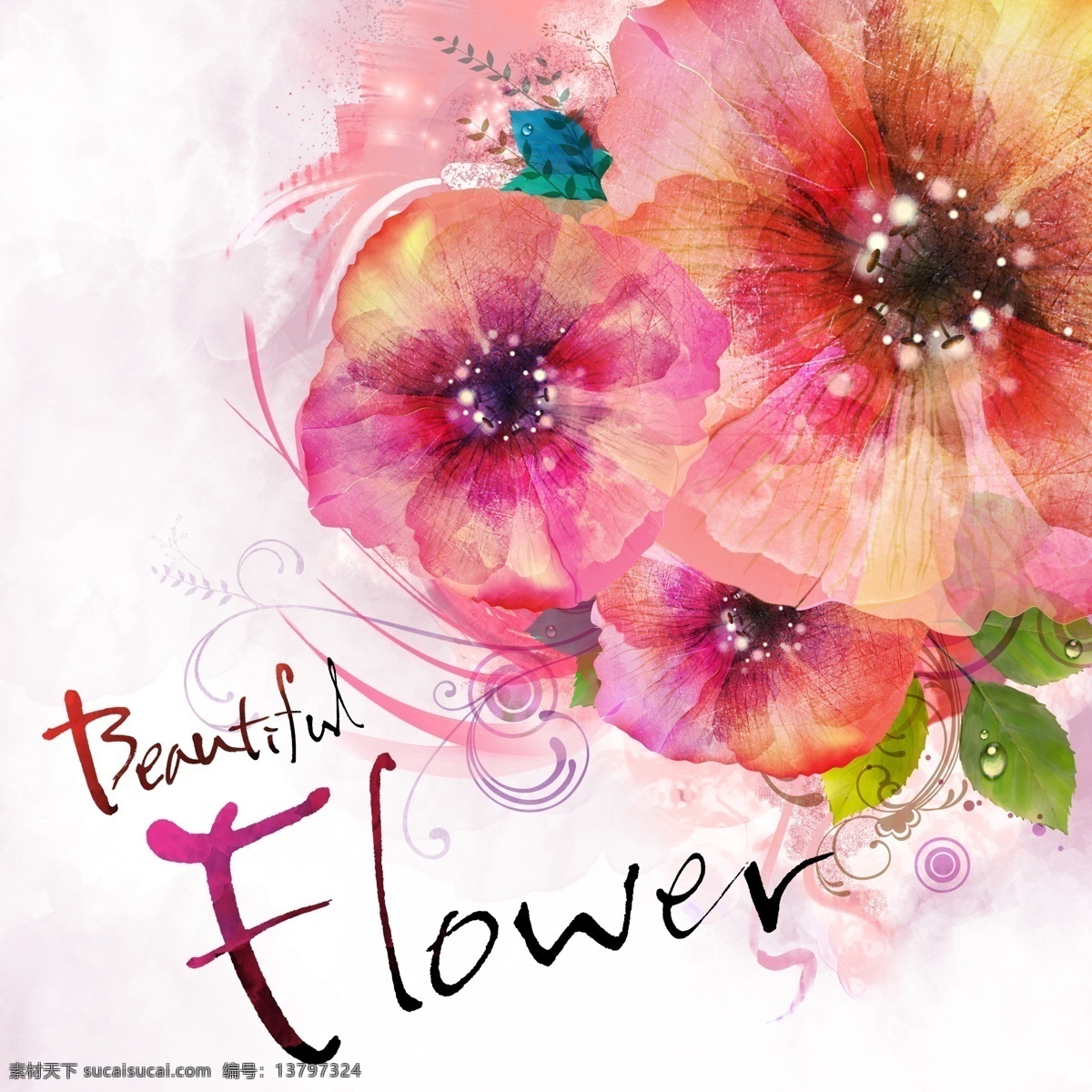唯美 浪漫 花朵 宣传 海报 花瓣 爱情 花的海洋 鲜花绿叶 封面 梦幻 情侣 婚礼相片模板 小清新 怀旧 白色