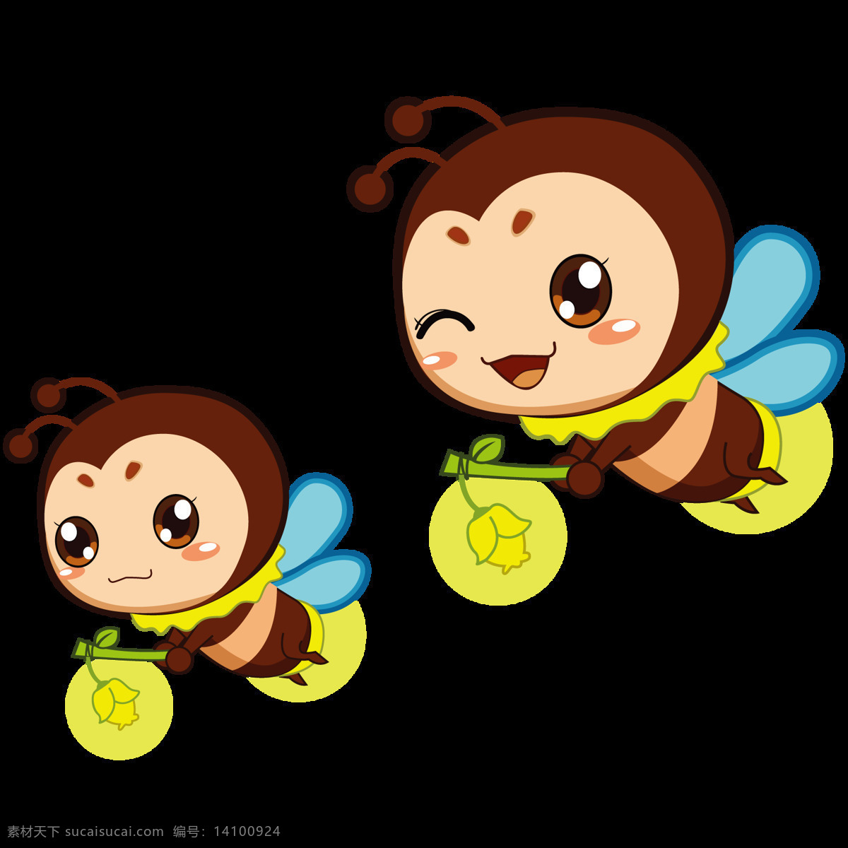 卡通 小 蜜蜂 小蜜蜂 png素材 灯笼 卡通昆虫 单个 元素 矢量 素