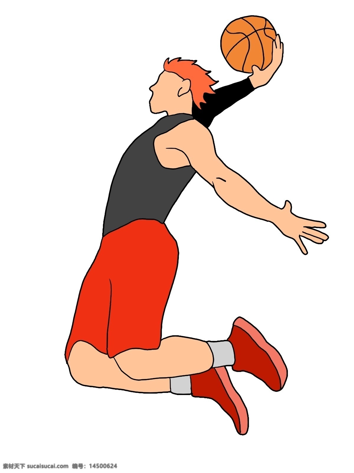 扣篮 篮球 运动员 插画 扣篮的男孩 健身插画 云朵插画 篮球插画 中国篮球 卡通插画 帅气的男孩