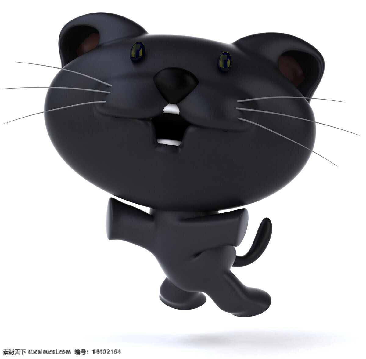 黑色 小猫 素材图片 动作 动物 动物设计 卡通动物 动物世界 动物素材 卡通素材 生物世界