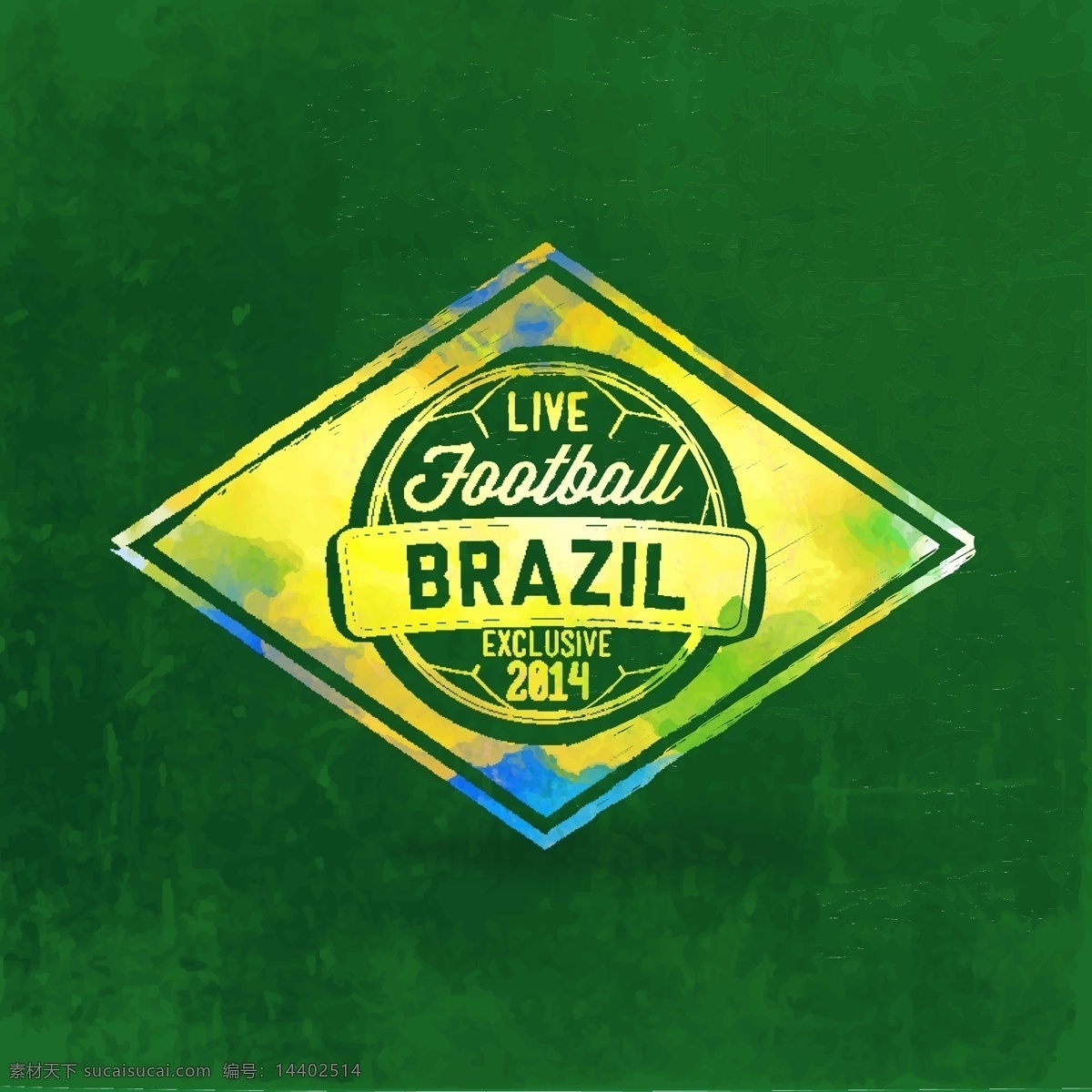 巴西 世界杯 晕染 图案 巴西世界杯 足球 体育运动 晕染背景 足球主题 生活百科 矢量素材 绿色