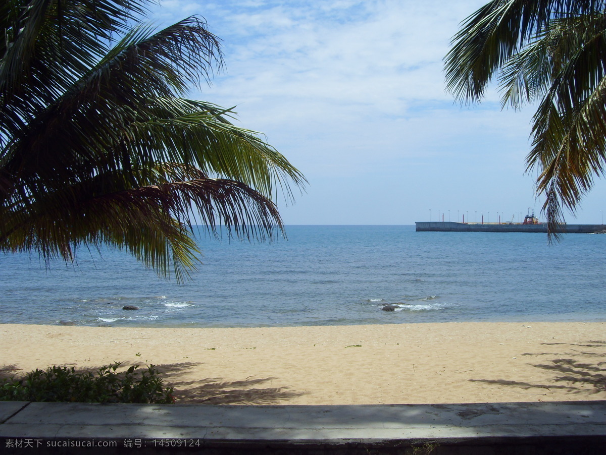 海景 大海 风景名胜 海边 海南 海滩 椰子树 景 天涯海角 自然景观 psd源文件