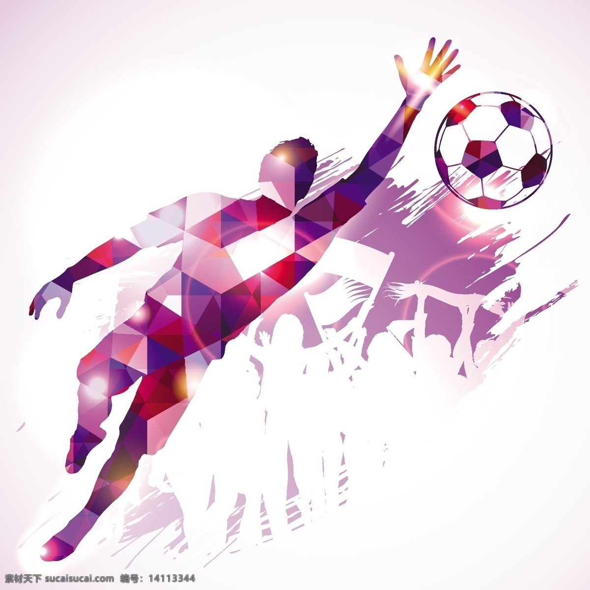 足球运动员 足球 运动员 剪影 踢球 踢足球 欧洲杯 世界杯 白色