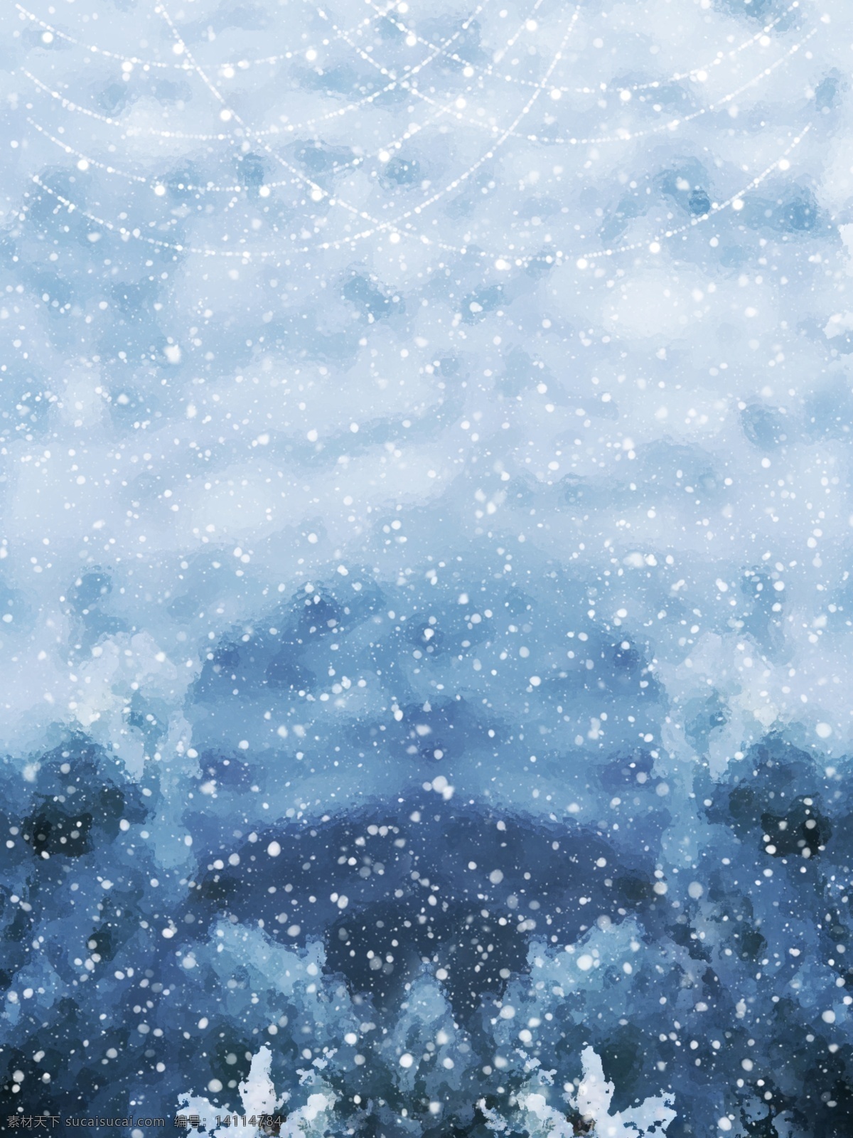 原创 小 清新 冷 色系 雪花 背景 冬天背景 雪花背景 冬季背景 下雪背景 蓝色背景 冬至背景 冷色背景