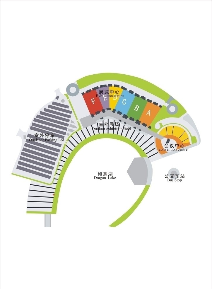 会展中心 会展 中心平面图 郑州 矢量图 矢量素材 其他矢量 矢量