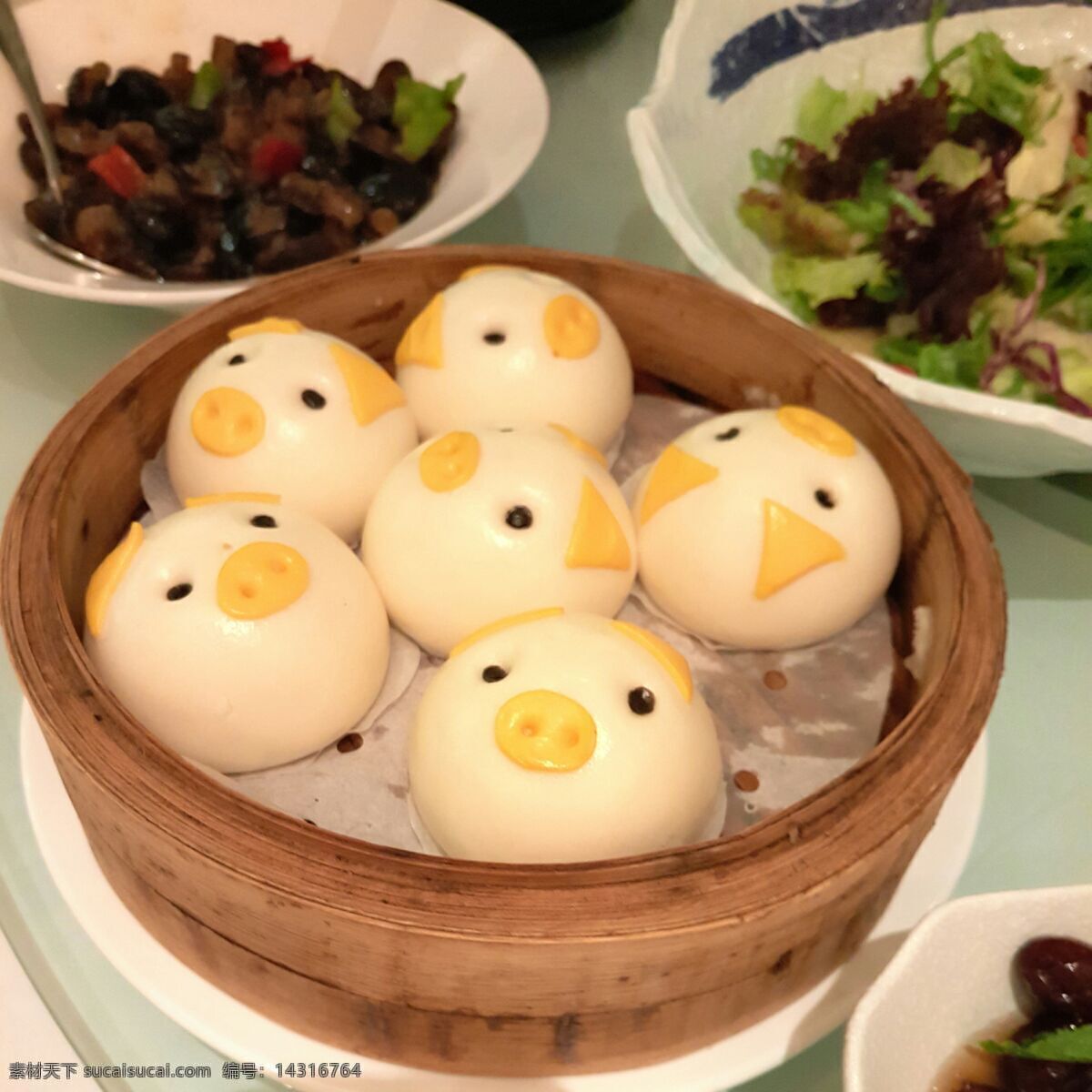 动物馒头 小猪馒头 猪头馒头 q馒头 q包子 美味食物 餐饮美食 传统美食