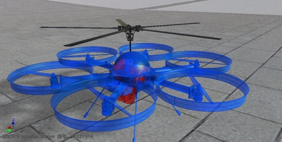 混合 动力 人类 提升 飞行器 v1 直升机 octacopter gopro 万向节 hexacopter 多直升机 四 3d模型素材 建筑模型