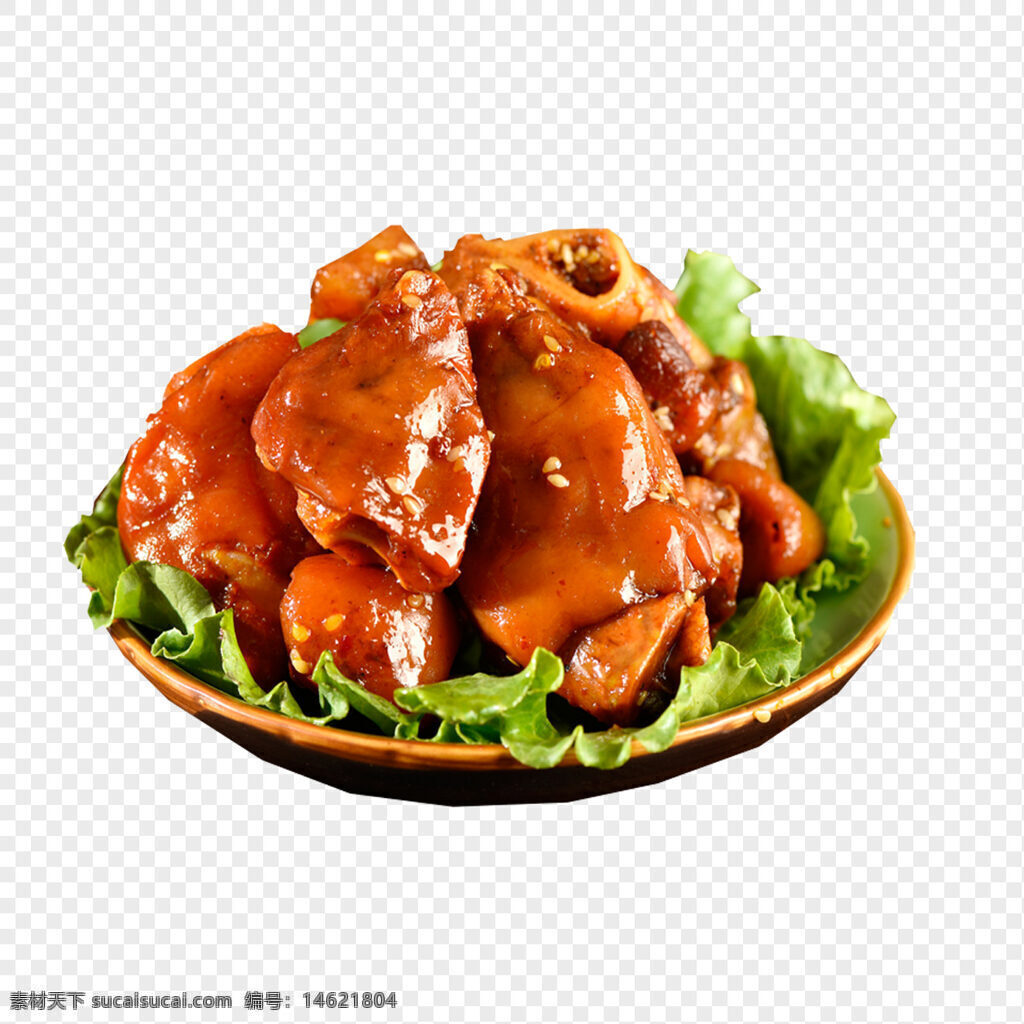 芝麻脆皮 烤猪蹄 中餐 美食 餐饮 猪蹄 菜肴 烧烤 中式料理 美味 鲜香 金黄色 酱汁 猪肉 传统菜品