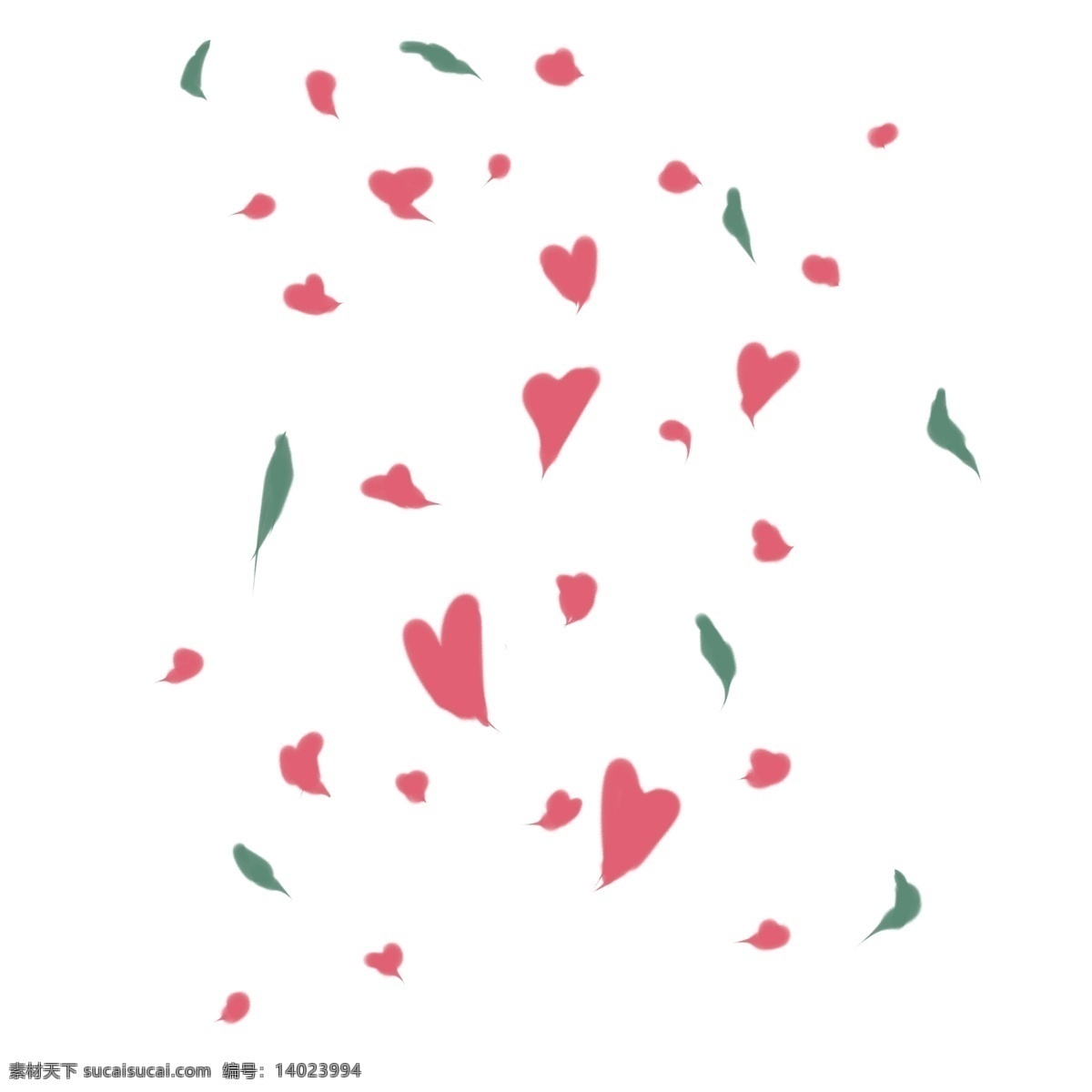 爱心 花瓣 手绘 插画 爱心花瓣 漂浮的花瓣 可爱的花瓣 浪漫的花瓣 创意花瓣 花瓣装饰 花瓣插画