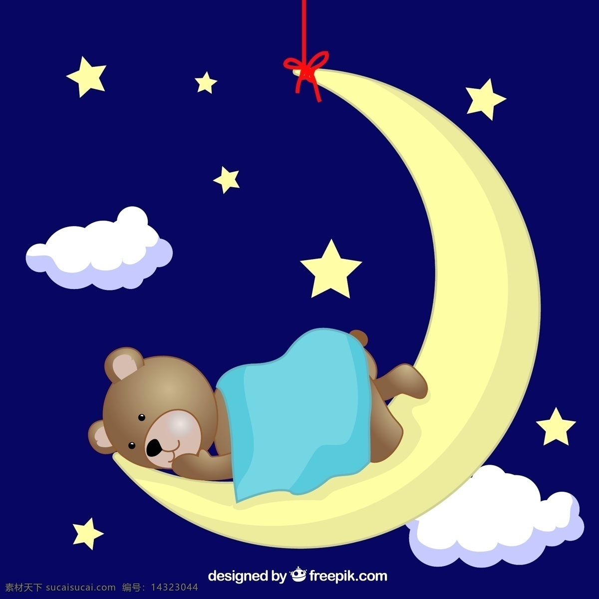 泰迪 熊 月球 上 睡觉 月亮 晚上 睡眠 玩具 特迪 图标 高清 源文件