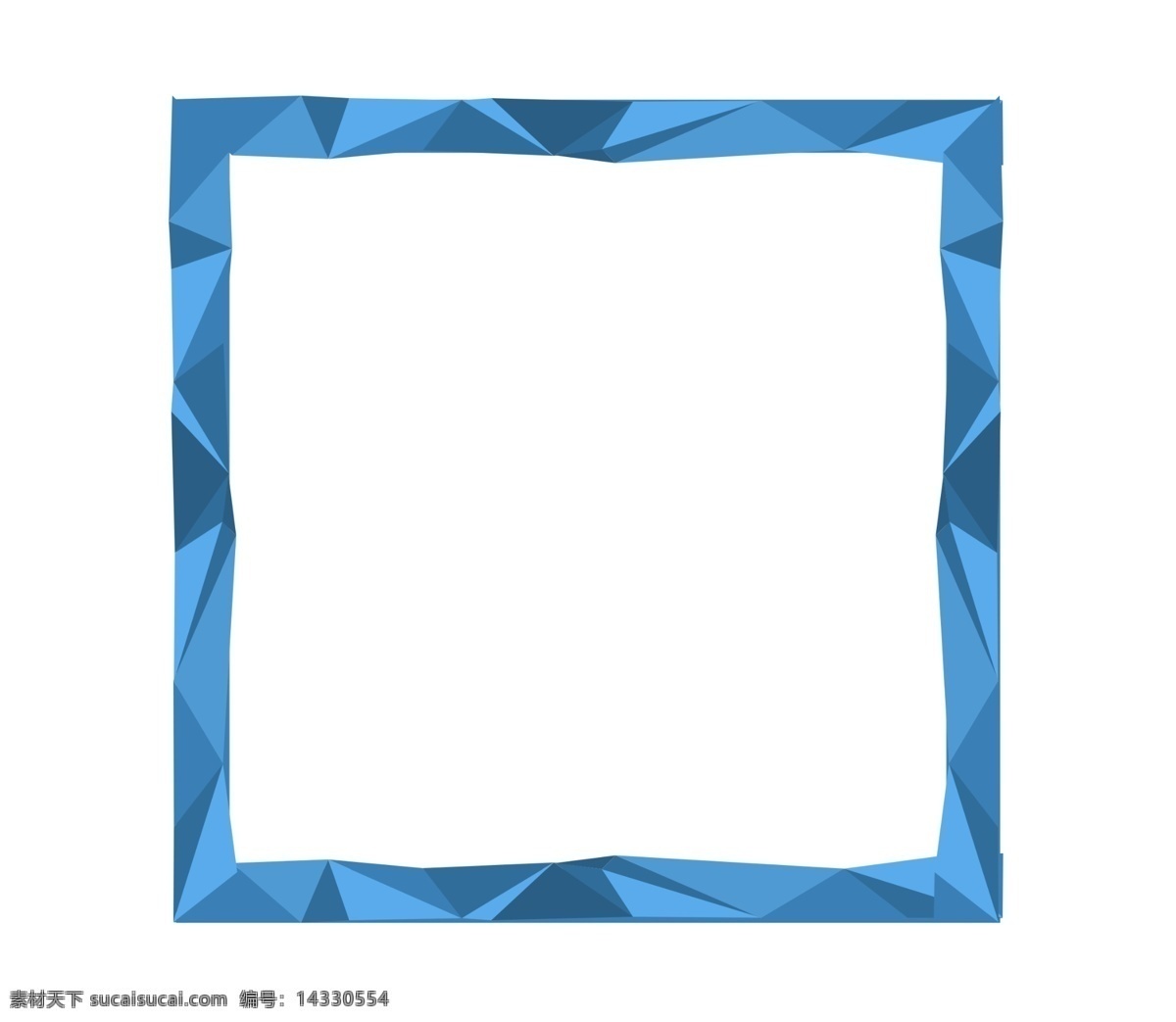 蓝色 几何 方形 边框 蓝色几何 装饰边框