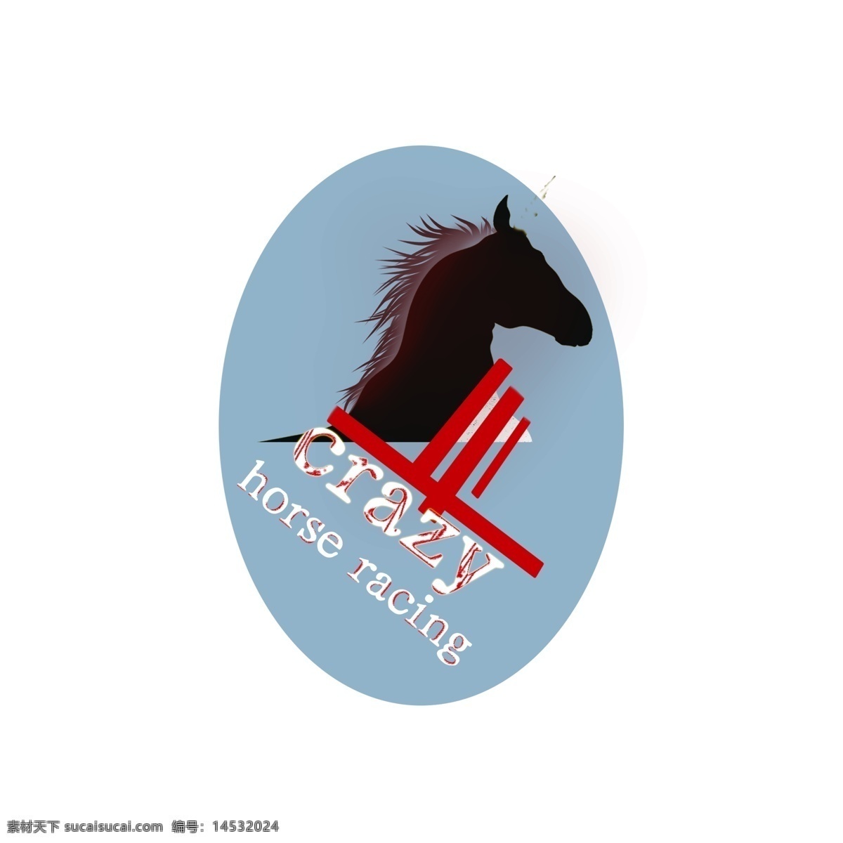 赛马 logo 图标 动物 马 标志 标牌 疯狂 手绘 标签 疯狂的赛马 蓝色 红色 黑马 免抠 元素