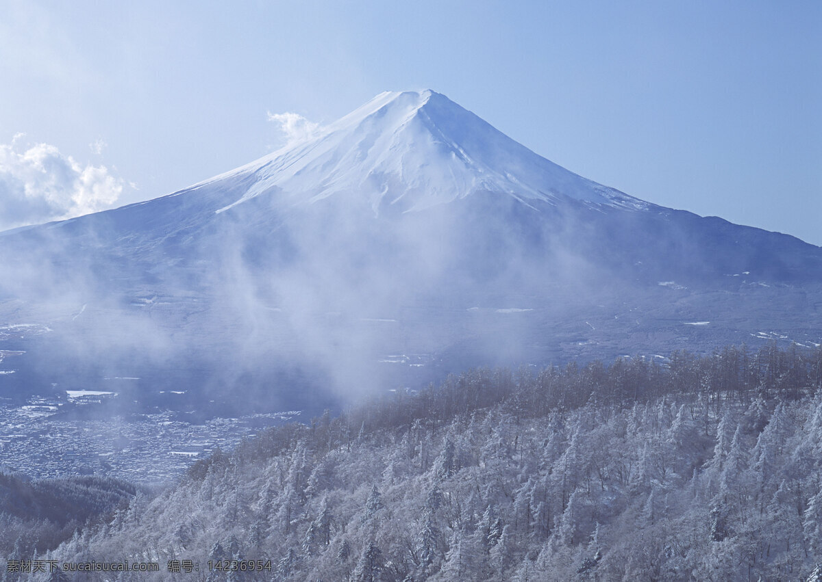 富士山 日本 雪山 旅游 国外旅游 37樱花 自然景观 自然风景 蓝色