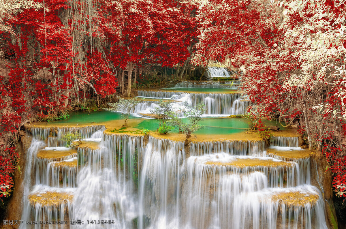 瀑布风景 瀑布 山水 自然风景 风景 湖水 自然景观 山水风景 流水生财