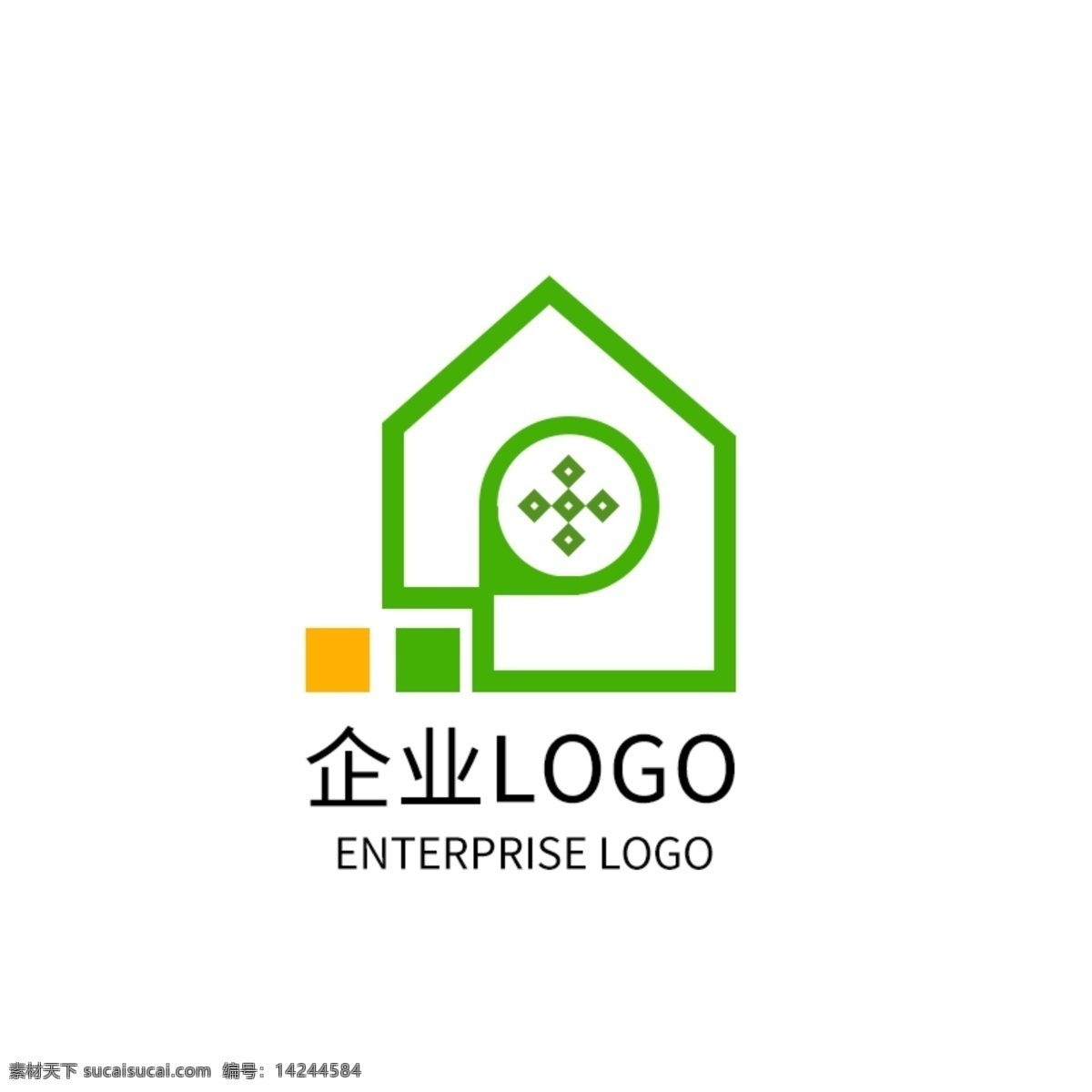 绿色 房产 地产 家园 logo 家居 企业 标志 导游图 房产公司 公司 家居标志