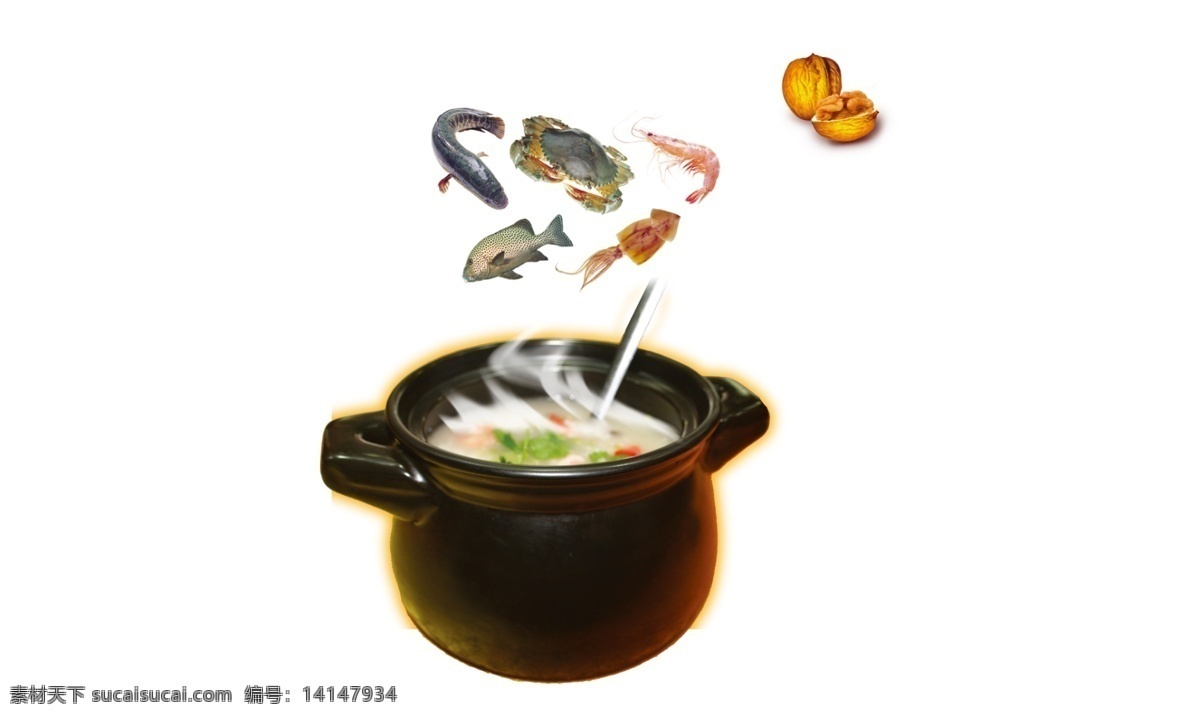 砂锅 美味 粥 食物 蔬菜 海鲜 鱼肉 瓦罐 河鲜 鱼 肉