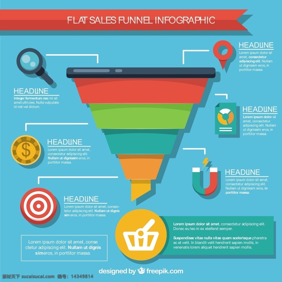 丰富多彩 销售 图表 扁平化 风格 业务 模板 营销 平面 图 彩色 平面设计 信息 过程 数据 步骤 生长 图形 发展