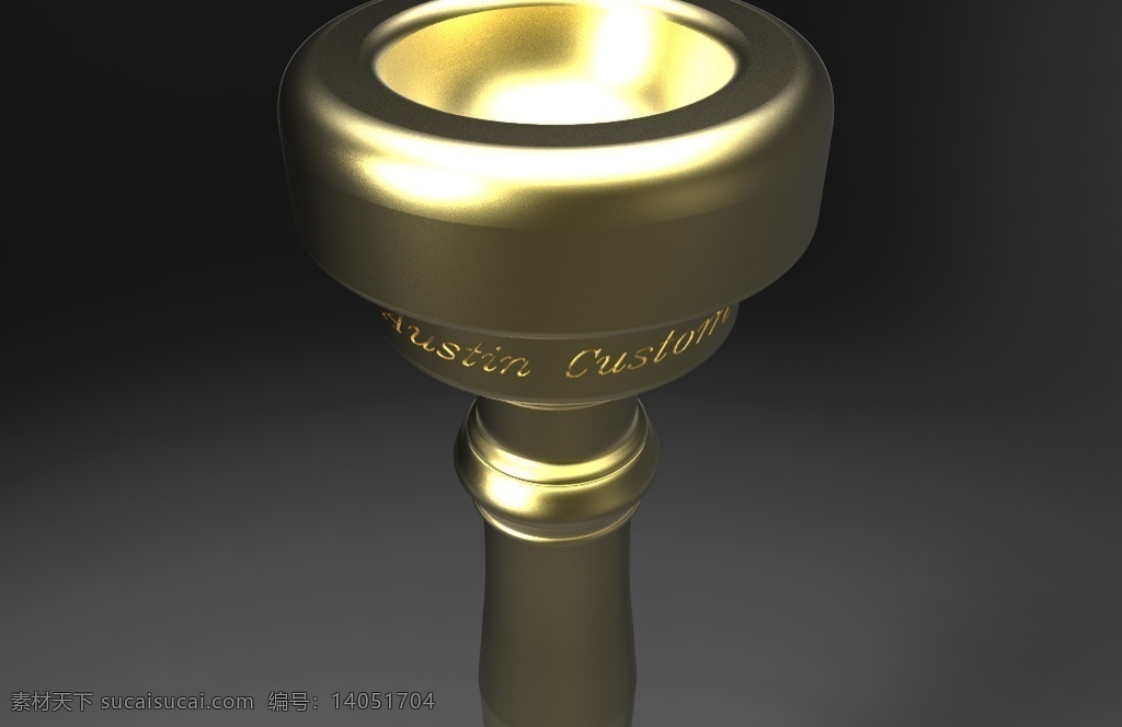 奥斯汀 定义 黄铜 mv3c 喇叭 乐器 音乐 铜管 喉舌 3d模型素材 其他3d模型