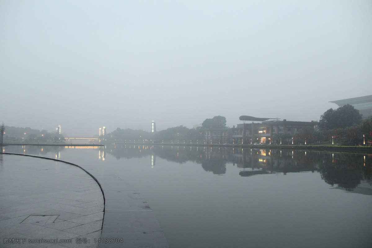 灯光 风景 公园 公园风景 湖 湖水 建筑园林 千 灯 一角 千灯湖公园 自然风景 树木 公园一角 园林建筑 家居装饰素材 灯饰素材