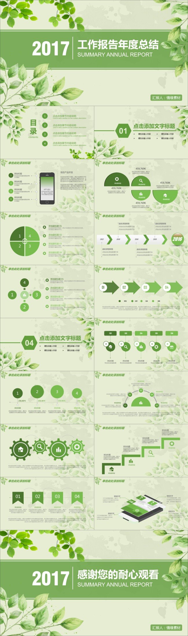 工作报告 年度 总结 简约 简单 炫彩 科技 网站 通用 商务 年终报告 工作总结 2017 创意 中国风 清新 花卉 时尚 微粒体