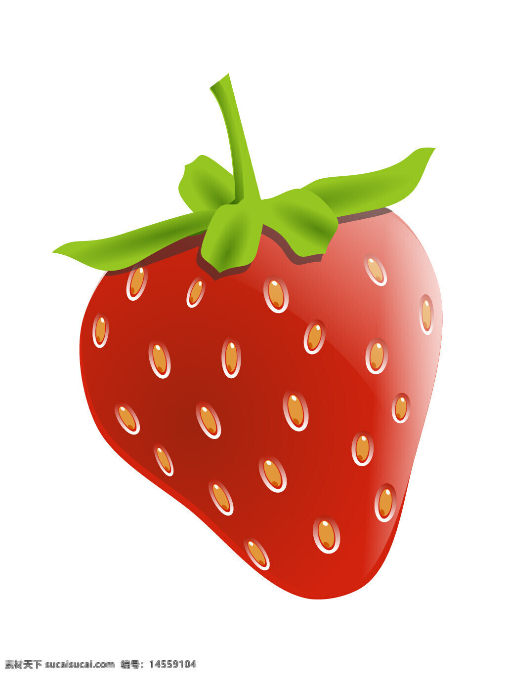 草莓 浆果 水果 瓜果 食物 手绘水果 矢量水果 手绘素材 矢量素材 新鲜水果 植物