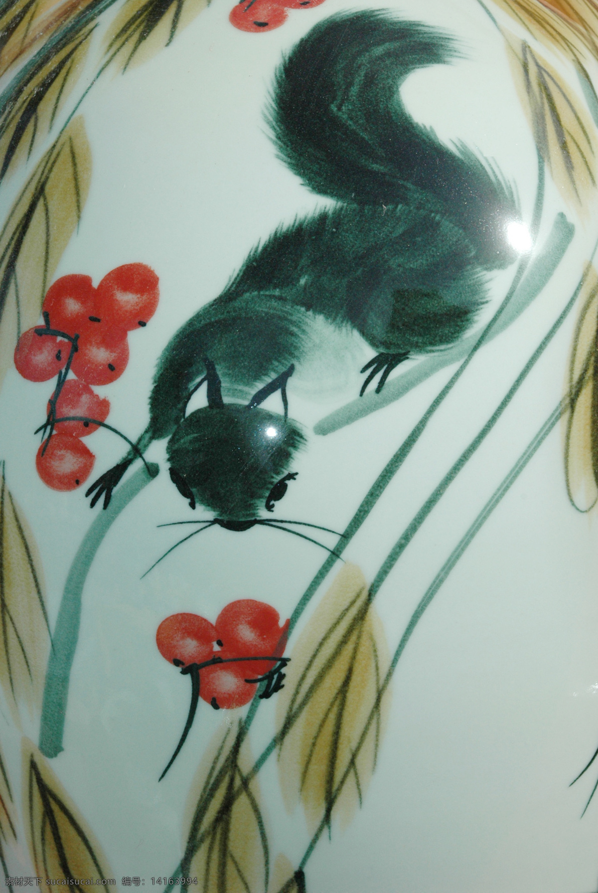 手绘 松鼠 素材图片 国画 油画 插画 装饰画 无框画 底纹背景 彩绘 素描 中国风 书画文字 文化艺术
