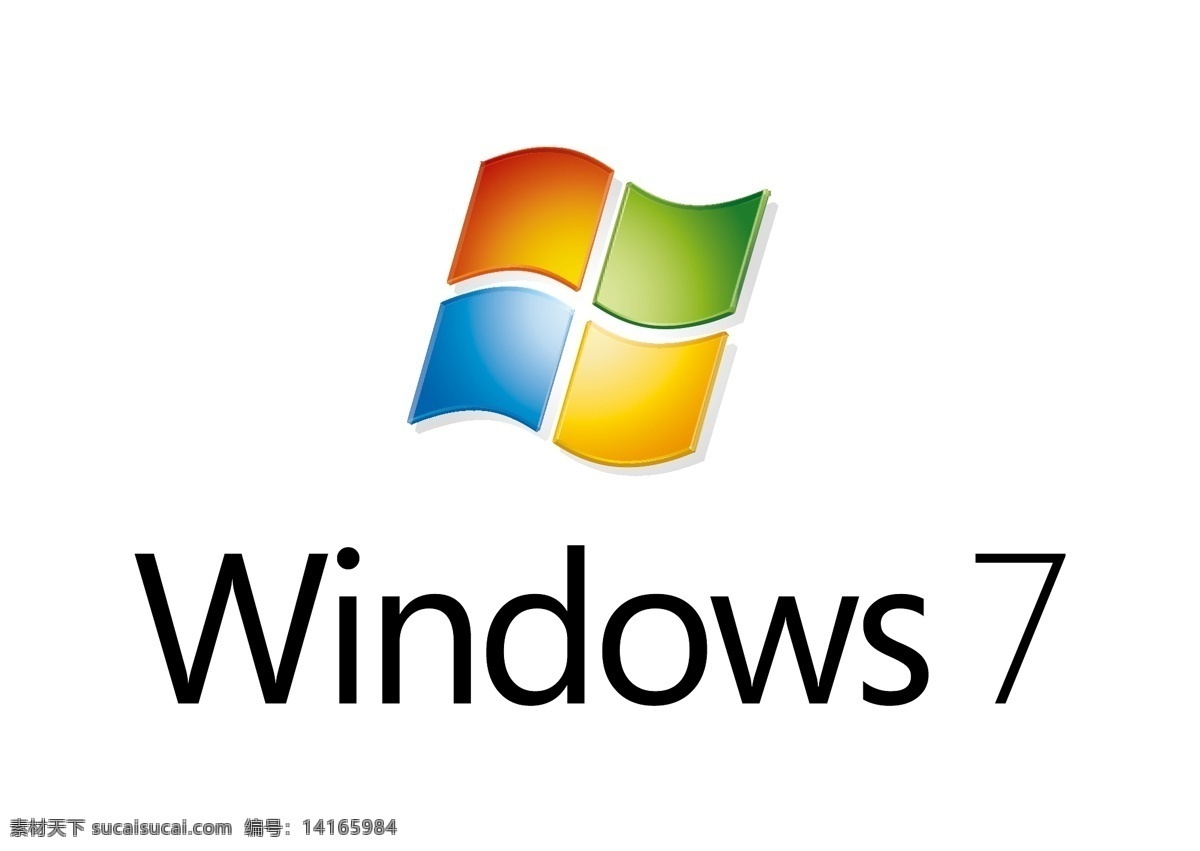 微软 windows 标志 windows7 视窗系统 第七代 矢量图 logo 企业商标 标志图标 企业