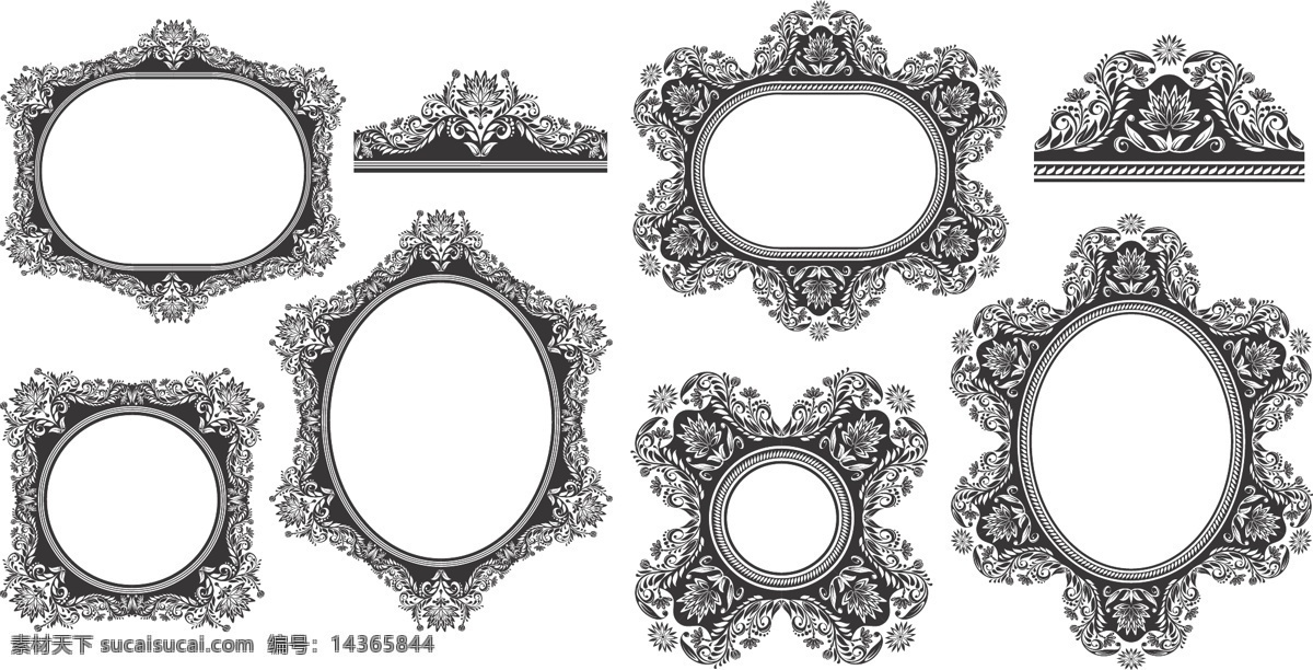 经典 装饰 图案 框 花纹矢量 矢量 花边 边框 石鼓 矢量图 其他矢量图