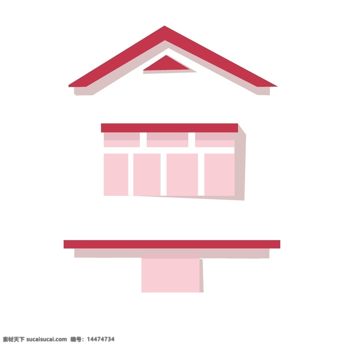 粉色 建筑 房屋 插画 粉色的建筑 卡通插画 建筑插画 房子插画 房屋插画 房屋建筑 粉色的房屋