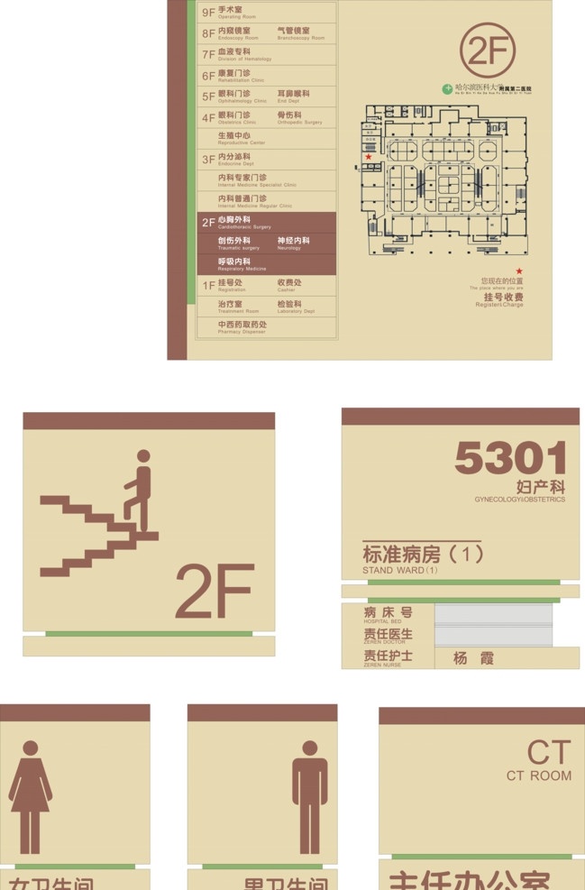 医科大学标牌 医科大学 标识 标牌 楼层索引图 科室牌 楼层牌 矢量图库 矢量