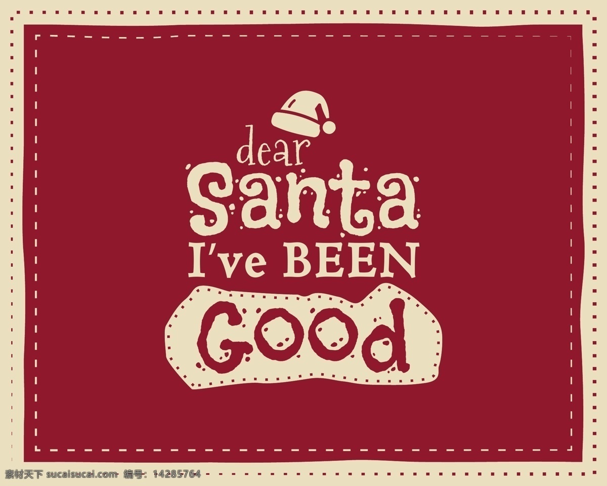 圣诞节 美好 祝愿 背景 圣诞 矢量 酒红色 快乐 平面素材 设计素材 圣诞帽 矢量素材 字母