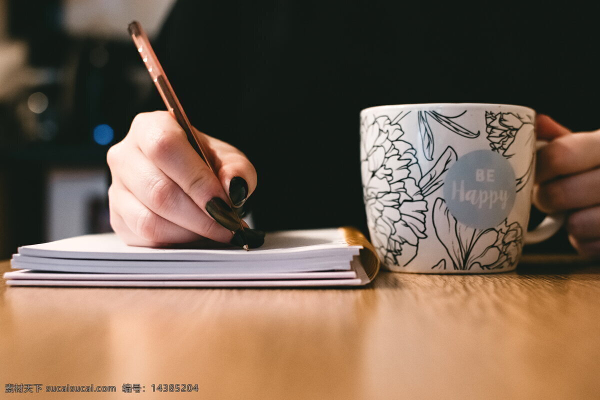 文秘 秘书 记录 笔记 书写 办公 学习 手势 姿势 写字的手 手部 咖啡 咖啡店 学生 校园生活 生活百科 学习办公