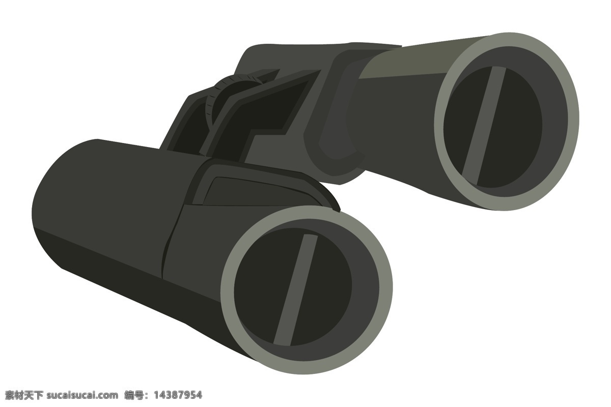 手绘 黑色 望远镜 插画 卡通插画 黑色的望远镜 精美的望远镜 创意 漂亮的望远镜