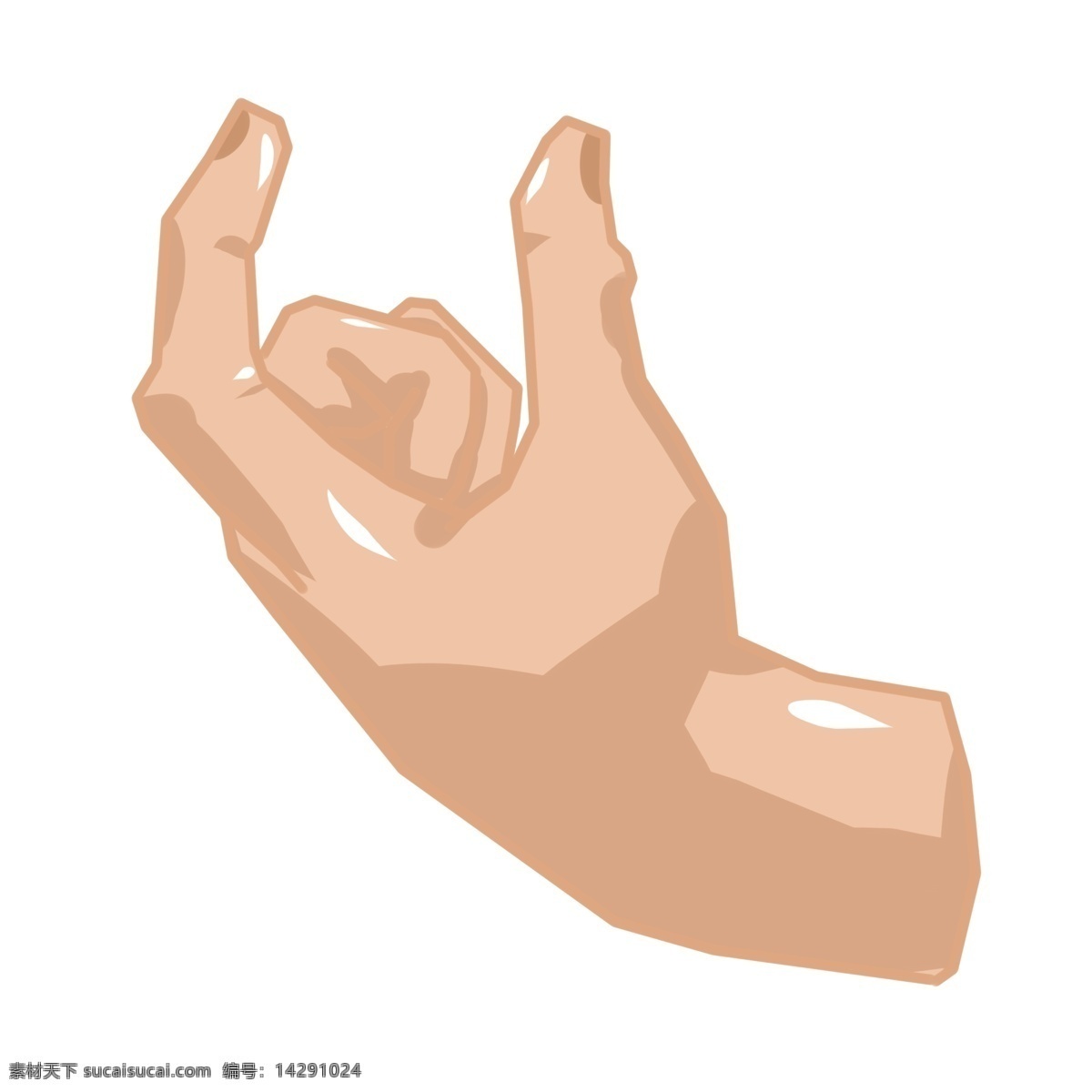 优 型 造型 手势 插画 优型手势插画 一只左手手势 食指大拇指 半圆手势 紧握的拳头 创意手势插画