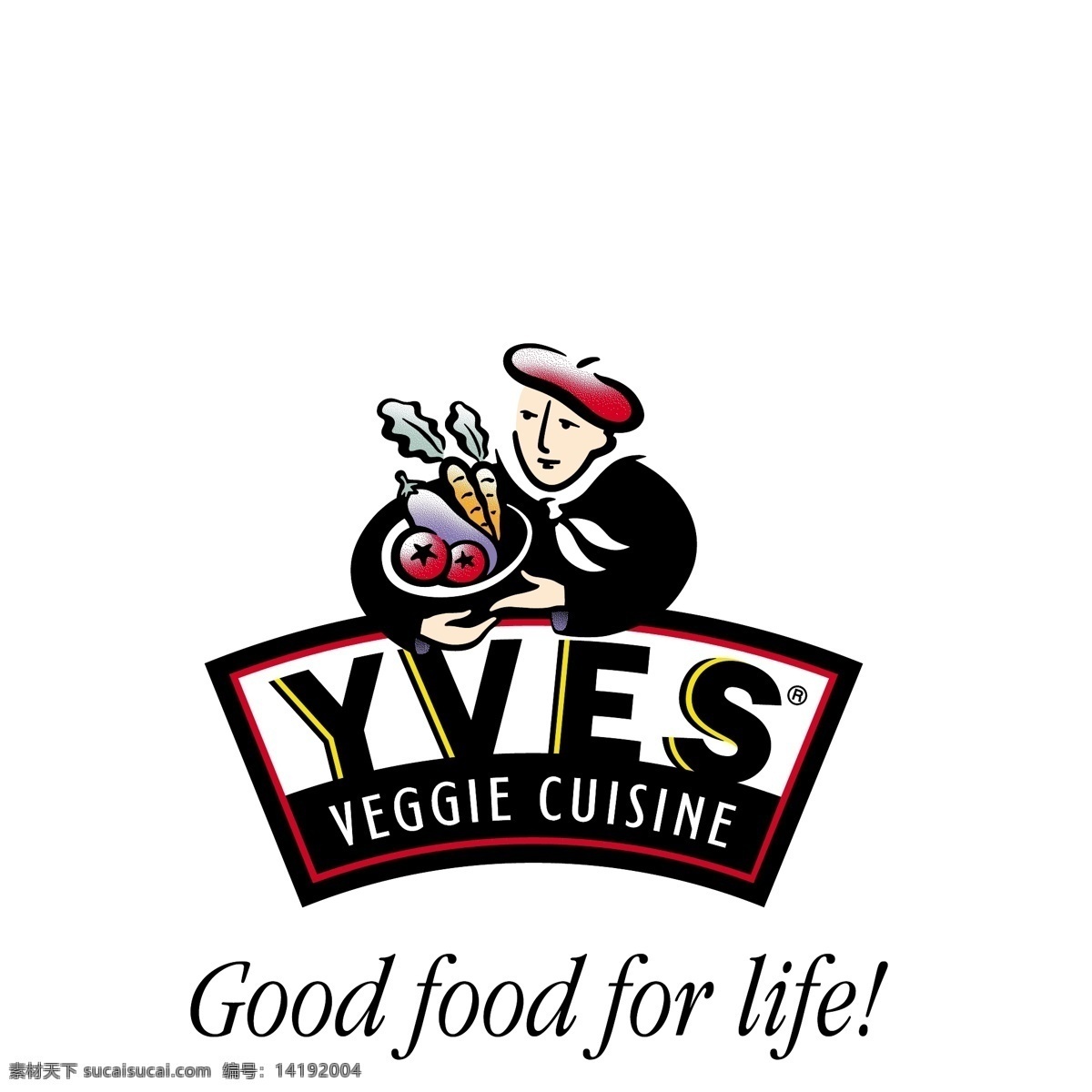 logo大全 logo 设计欣赏 商业矢量 矢量下载 yvesveggiecuisine 知名 餐馆 标志设计 欣赏 网页矢量 矢量图 其他矢量图