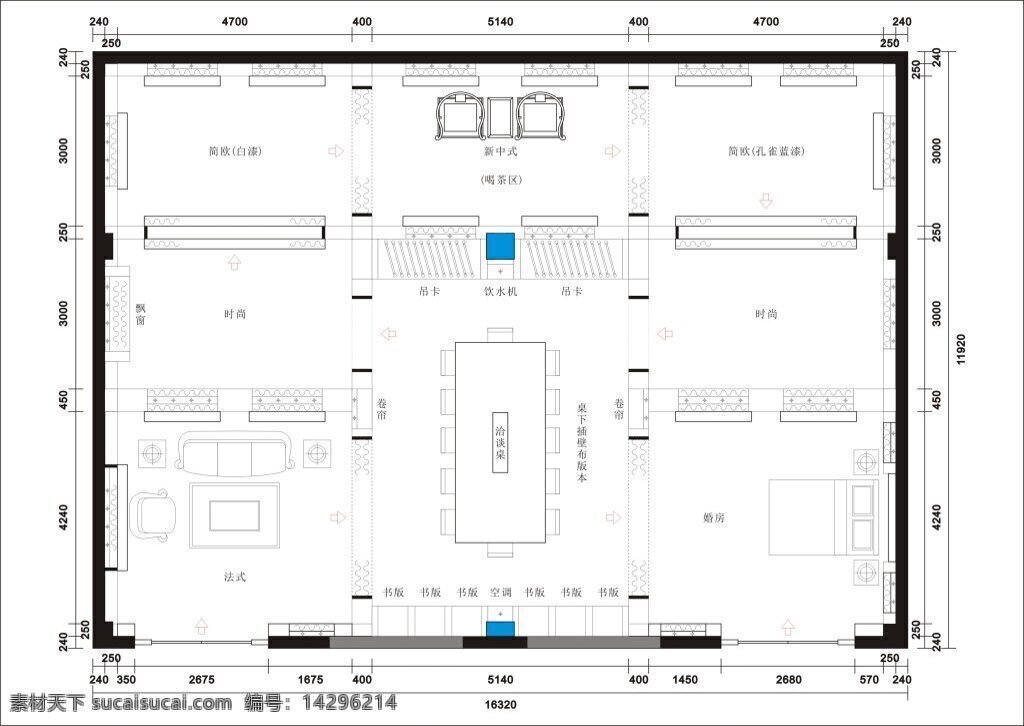 窗帘 店 装修施工 平面图 窗帘店 施工图 装修